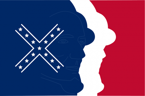 A copy of the Mississippi Ku Klux Klan chapter's reimagined state flag.
