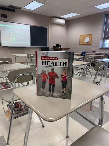 The RHS health room and textbook