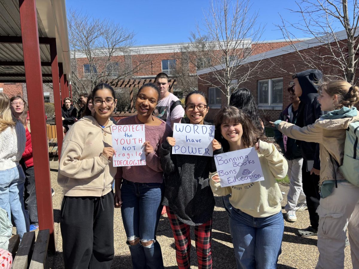 Students at the walkout.